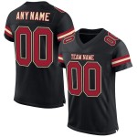 Jersey Authentic Mesh Football Cardinal-Cream Custom Black Jersey Authentic Mesh Football Cardinal-Cream Custom Black