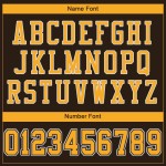 Brown Authentic Mesh Football Custom Jersey Gold-White Brown Authentic Mesh Football Custom Jersey Gold-White