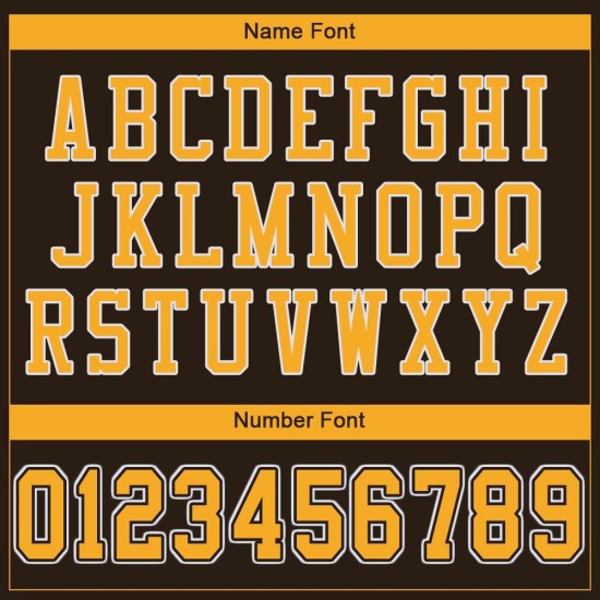 Brown Authentic Mesh Football Custom Jersey Gold-White Brown Authentic Mesh Football Custom Jersey Gold-White