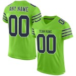 Neon Navy-White Football Jersey Custom Mesh Green Authentic Neon Navy-White Football Jersey Custom Mesh Green Authentic