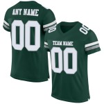 Authentic Football White-Gray Custom Green Mesh Jersey Authentic Football White-Gray Custom Green Mesh Jersey