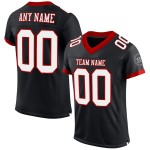 Authentic Football Mesh White-Red Black Jersey Custom Authentic Football Mesh White-Red Black Jersey Custom
