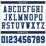Navy-Powder Blue Football Custom White Authentic Jersey Mesh Navy-Powder Blue Football Custom White Authentic Jersey Mesh