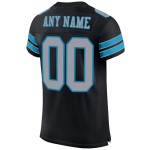 Gray-Panther Blue Mesh Jersey Custom Light Authentic Football Black Gray-Panther Blue Mesh Jersey Custom Light Authentic Football Black