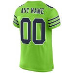 Neon Navy-White Football Jersey Custom Mesh Green Authentic Neon Navy-White Football Jersey Custom Mesh Green Authentic