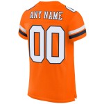 Jersey Custom Authentic Football Mesh White-Navy Orange Jersey Custom Authentic Football Mesh White-Navy Orange