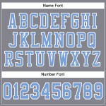 Mesh Light Jersey Gray Football Blue-White Light Custom Authentic Mesh Light Jersey Gray Football Blue-White Light Custom Authentic