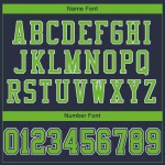 Authentic Jersey Green-White Navy Neon Mesh Football Custom Authentic Jersey Green-White Navy Neon Mesh Football Custom