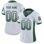 Gotham Mesh Drift Fashion Football Jersey White Custom Green-Black Gotham Mesh Drift Fashion Football Jersey White Custom Green-Black
