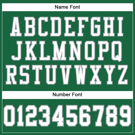 Jersey Custom Green Authentic Football Kelly Mesh White-Gray Jersey Custom Green Authentic Football Kelly Mesh White-Gray