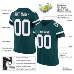 Green White-Black Football Authentic Custom Midnight Jersey Mesh Green White-Black Football Authentic Custom Midnight Jersey Mesh