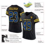 Jersey Football Mesh Royal-Yellow Authentic Black Custom Jersey Football Mesh Royal-Yellow Authentic Black Custom