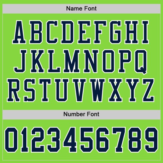 Green Jersey Custom Navy-White Neon Mesh Authentic Football Green Jersey Custom Navy-White Neon Mesh Authentic Football