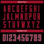 Black Split Custom Jersey Red-White Football Fashion Mesh Black Split Custom Jersey Red-White Football Fashion Mesh
