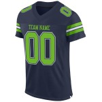 Authentic Jersey Green-White Navy Neon Mesh Football Custom Authentic Jersey Green-White Navy Neon Mesh Football Custom