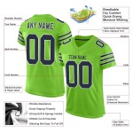 Neon Navy-White Football Jersey Custom Mesh Green Authentic Neon Navy-White Football Jersey Custom Mesh Green Authentic