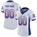 Drift Football Jersey Custom Royal-Red Fashion Mesh White Drift Football Jersey Custom Royal-Red Fashion Mesh White