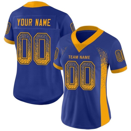 Fashion Football Drift Gold-Navy Custom Jersey Mesh Royal Fashion Football Drift Gold-Navy Custom Jersey Mesh Royal