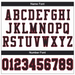 Custom Jersey Black-Red Authentic White Mesh Football Custom Jersey Black-Red Authentic White Mesh Football