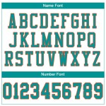 Football Custom Jersey Authentic Mesh White Aqua-Orange Football Custom Jersey Authentic Mesh White Aqua-Orange