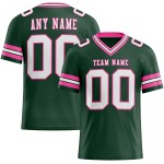 Mesh White-Pink Football Custom Green Jersey Authentic Mesh White-Pink Football Custom Green Jersey Authentic