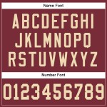 Authentic Burgundy Football Mesh Jersey Cream Custom Authentic Burgundy Football Mesh Jersey Cream Custom