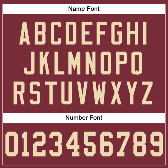 Authentic Burgundy Football Mesh Jersey Cream Custom Authentic Burgundy Football Mesh Jersey Cream Custom
