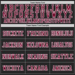 Mesh Football Throwback Authentic Jersey Custom Maroon-White Black Mesh Football Throwback Authentic Jersey Custom Maroon-White Black