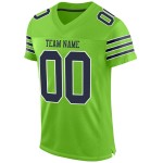 Neon Navy-White Football Jersey Custom Mesh Green Authentic Neon Navy-White Football Jersey Custom Mesh Green Authentic