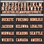 Custom Jersey Mesh Authentic Black Orange-White Football Custom Jersey Mesh Authentic Black Orange-White Football