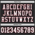 White-Red Football Authentic Jersey Mesh Black Custom White-Red Football Authentic Jersey Mesh Black Custom