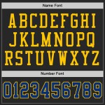 Jersey Football Mesh Royal-Yellow Authentic Black Custom Jersey Football Mesh Royal-Yellow Authentic Black Custom