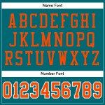 Custom Authentic Mesh Teal Orange-White Football Jersey Custom Authentic Mesh Teal Orange-White Football Jersey