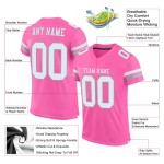 Authentic Mesh Gray Custom Football White-Light Pink Jersey Authentic Mesh Gray Custom Football White-Light Pink Jersey