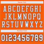 Jersey Custom Authentic Football Mesh White-Navy Orange Jersey Custom Authentic Football Mesh White-Navy Orange