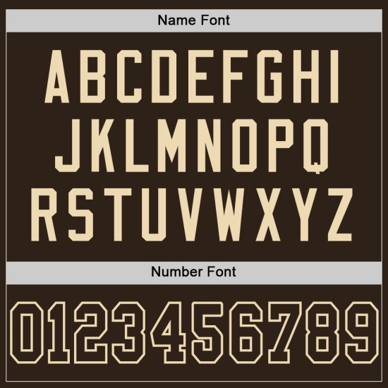 Brown Mesh Football Brown-Cream Custom Jersey Authentic Brown Mesh Football Brown-Cream Custom Jersey Authentic