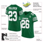 Jersey Custom Green Authentic Football Kelly Mesh White-Gray Jersey Custom Green Authentic Football Kelly Mesh White-Gray
