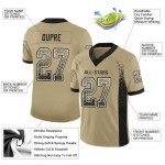 Football Gold Mesh Drift Fashion Jersey Black-White Vegas Custom Football Gold Mesh Drift Fashion Jersey Black-White Vegas Custom