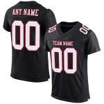 White-Red Football Authentic Jersey Mesh Black Custom White-Red Football Authentic Jersey Mesh Black Custom