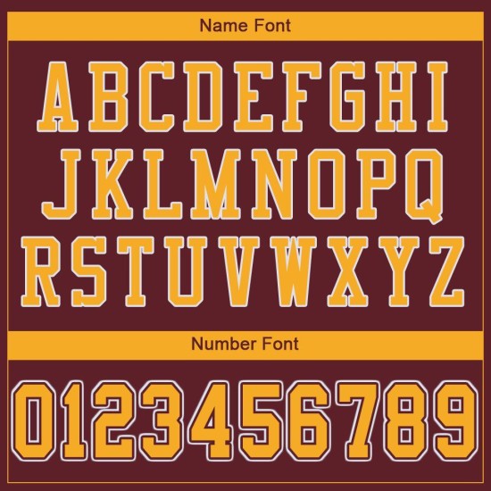 Authentic Jersey Football Gold-White Mesh Burgundy Custom Authentic Jersey Football Gold-White Mesh Burgundy Custom