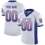 Drift Football Jersey Custom Royal-Red Fashion Mesh White Drift Football Jersey Custom Royal-Red Fashion Mesh White