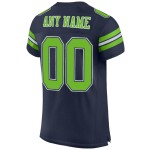 Authentic Jersey Green-White Navy Neon Mesh Football Custom Authentic Jersey Green-White Navy Neon Mesh Football Custom